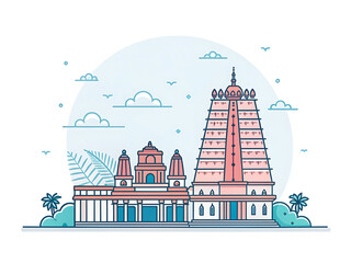 Fototapeta premium Meenakshi Amman Temple,