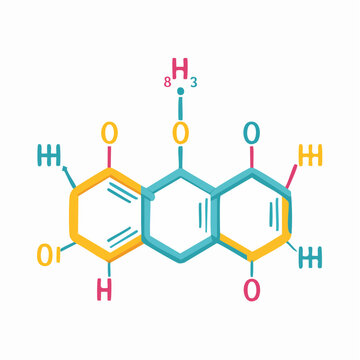 Chemical Structure of Anthraquinone Derivative