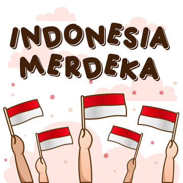Indonesian Flag Indonesia Sticker Dirgahayu HUT RI 17 Agustus Merdeka