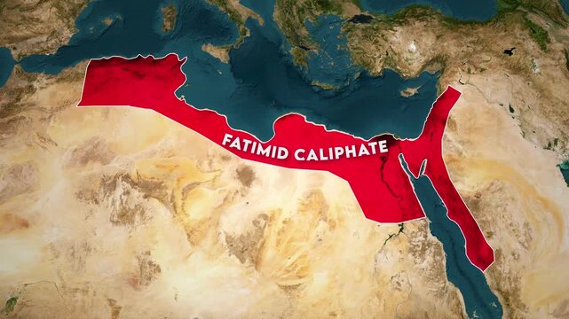 Fatimid Caliphate Map Animation. Historical map animation of the Fatimid Empire 4k.