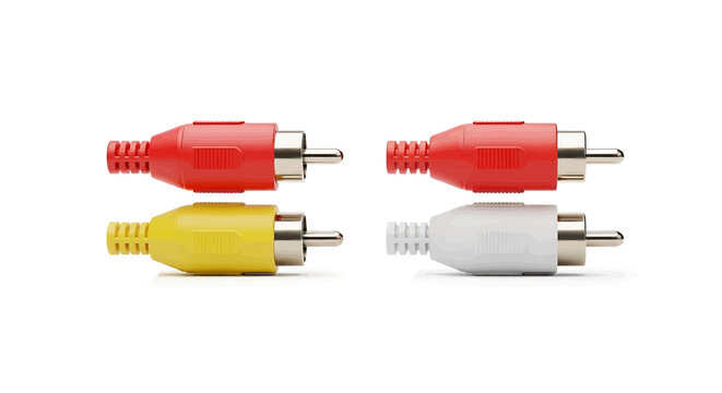 Rca connectors for audio and video cables