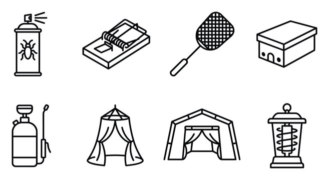 Pest control spray mouse trap fly swatter box pest control sprayer mosquito net tent.