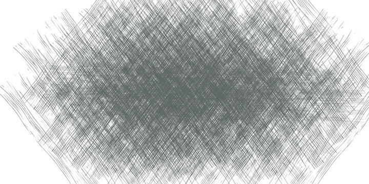 Gray Hand drawn scrawl sketch Charcoal, Coal, Pen, carbon, Pencil, pastel line hatching texture art grunge texture on white background.