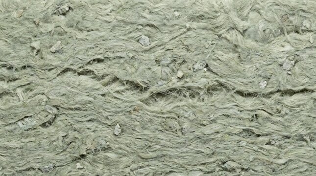 close up texture of green mineral wool insulation material