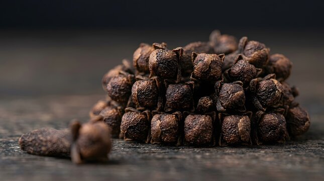 Aromatic dried clove buds used as spice