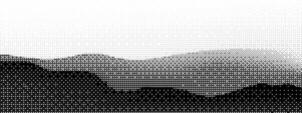 Bg gradient 8 with dither game and bit bitmap for black pattern background. Pixel error gradation and vintage 2d with dot effect and noise spread illustration. Technology overlay and tile duotone with