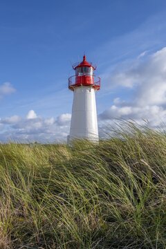 Lighthouse List-West, Elbow, Sylt, North Frisian Island, North Sea, North Friesland, Schleswig-Holstein, Germany