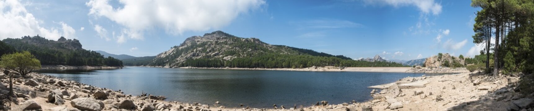 Reservoir of Ospedale, Barrage de l'Ospedale, Highland Massif de L'Ospedale Porto-Vecchio, Department Corse-du-Sud, Corsica, France