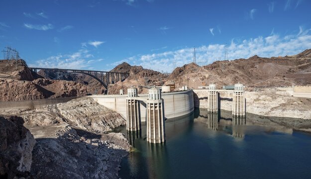 Hoover Dam, Hoover Dam, Dam, Lake Mead, Lake Mead Recreation Area, Arizona, Nevada, USA