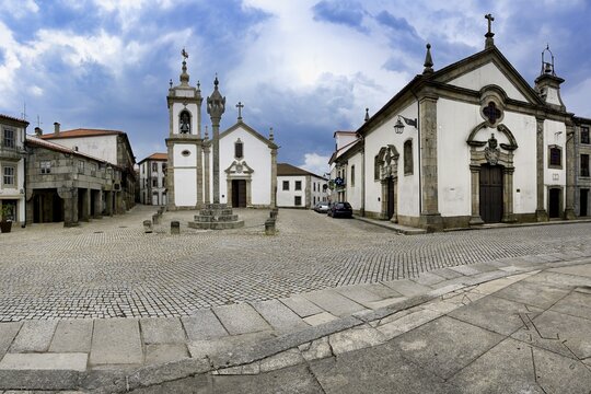 Saint Peter and Misericordia Churches, Pillory, Trancoso, Serra da Estrela, Portugal