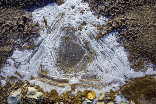 Ice structures on the ground, Kerlingarfj&ouml;ll, Su&eth;urland, Iceland