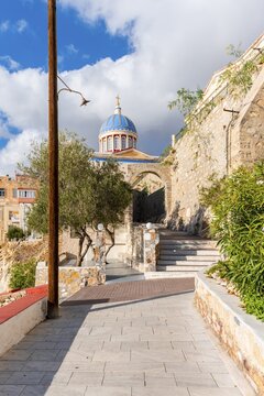 Neoclassical Greek Orthodox Church of St. Nicholas, Agios Nikolaos, Ermoupoli, Syros, Cyclades, Greece