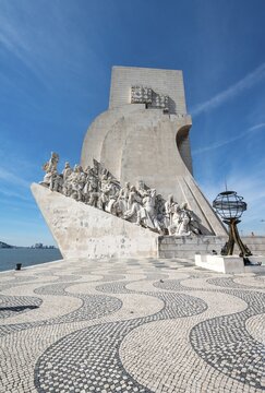 Monument of Discoveries, Padr&atilde;o dos Descobrimentos, navigator and discoverer, in front Henry the Navigator, Bel&eacute;m, Lisbon, Portugal