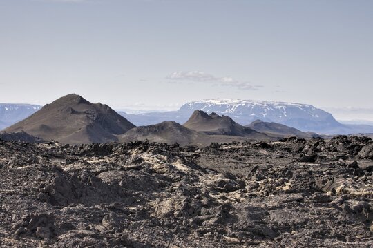 Volcanic crater, Krafla Caldera, Myvatn, northern Iceland, Iceland, Atlantic Ocean