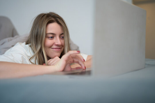 Gentle Morning Focus While Typing on Laptop