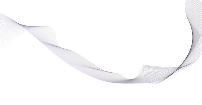 Abstract blue particle wave flowing on white background for technology and data science concept with big data, abstract
