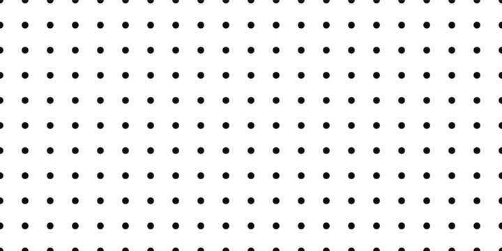 Minimalist Geometric Dot Grid Pattern with Uniform Black Dots on White Background for Abstract Design or Technical Visualization