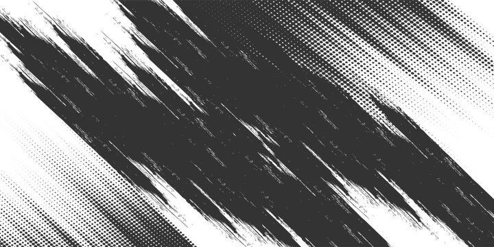 Best disign Grunge halftone gradient background. Faded grit noise texture. White and black sand wallpaper. Retro pixelated backdrop. halftone grid