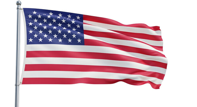 Waving american flag for 4th of july celebrations patriotic symbolism and independence day