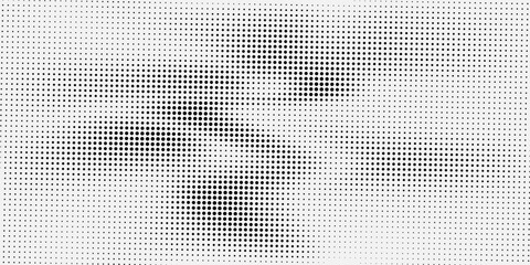 Black halftone world map on with grid pattern texture © arifin