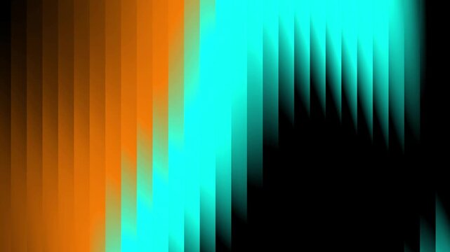 Dynamic glass blue and orange gradient animation for corporate interface futuristic 4K loop