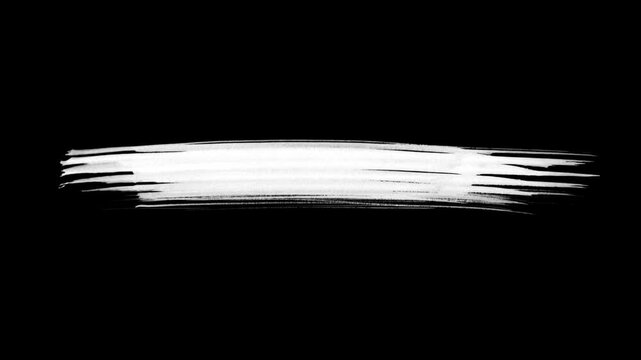 White paint brush underline highlighter animation, sketching elements on a transparent background, and Hand-drawn marker highlight animation for important topic marking text