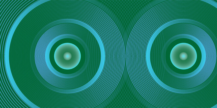 Dark abstract backgrounAVd with glowing blue circle lines. Modern shiny blue geometric lines pattern. Futuristic technology concept