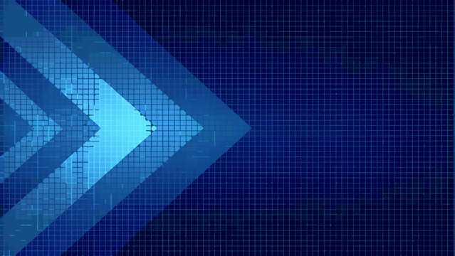abstract blue arrow background with a grid pattern and layered geometric shapes high quality professional detailed modern elegant