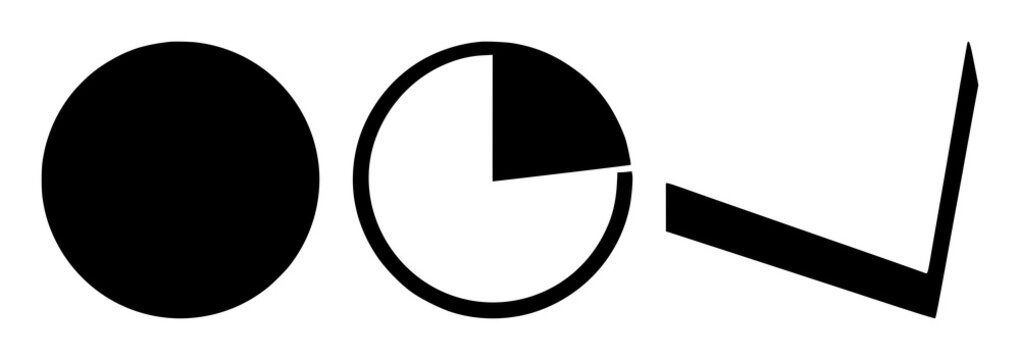 Budgeting pie chart icon set with solid black design on white background featuring budgeting, expense, pie chart with simple and line art
