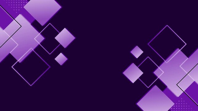 Abstract background with overlapping gradient squares animation