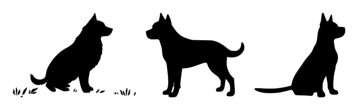 Pet friendly icon set with solid black icon on white background featuring pet friendly, icon, white background with black and white and vector graphic