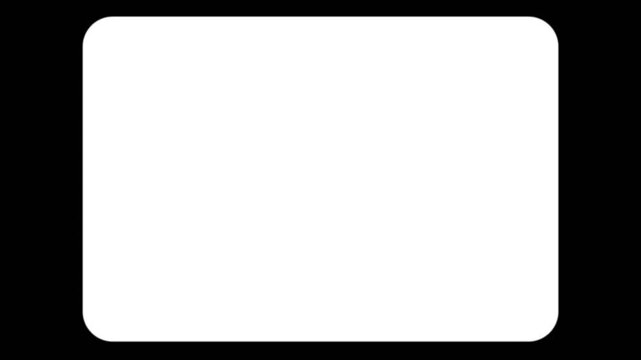 4K Retro 8mm Film Gate Overlay With Subtle Shake Seamless Loop Luma Matte