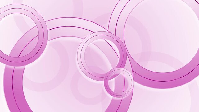Modern geometric composition layered rings abstract background animation