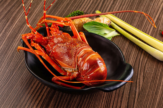 Delicous expensive Steamed omar lobster