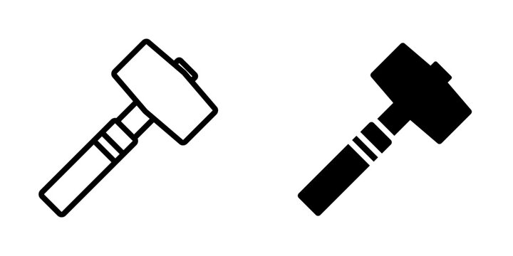 Big Hammer icon, element icon for design branding, print, and digital media