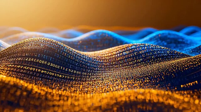 Binary wave data stream