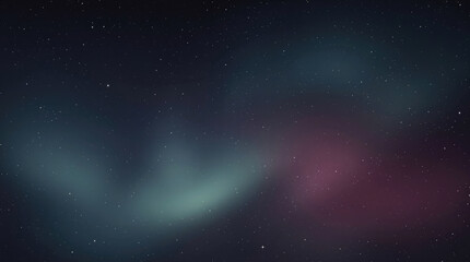 Obraz premium Abstract cosmic nebula with soft glowing clouds of pink and blue gas floating in deep space, surrounded by a field of tiny distant stars