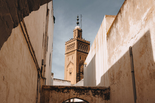 Historic Streets and Traditional Architecture of the Habous District &ndash; Casablanca, Morocco November 13, 2025