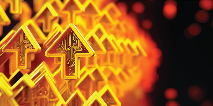 A 3D vector illustration of a fire exit sign on a black background for real estate concepts