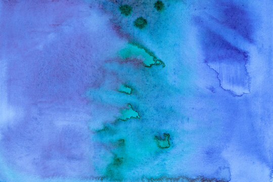 Vibrant blue purple ink pigment flow