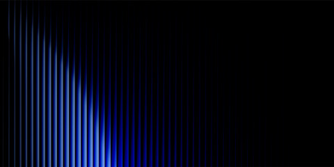 Fototapeta premium Blue gradient with vertical white highlights on a dark background. Clean, minimal, and energetic with a modern edge. The transition from dark to light enhances