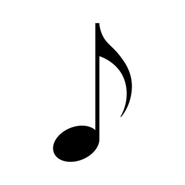 Eighth note music symbol icon
