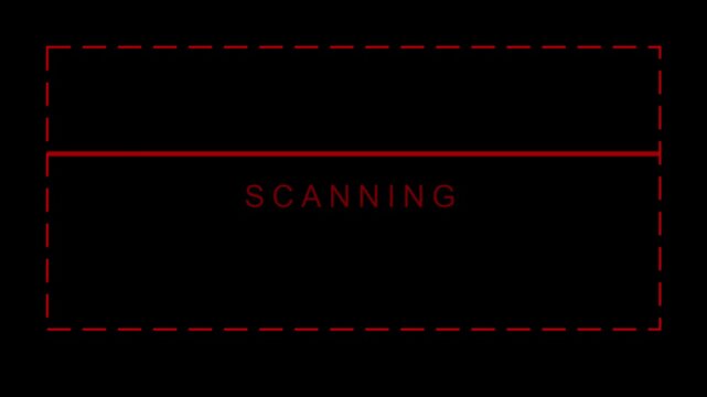 Scanning Interface Animation Data Scan Line Motion Graphic Background