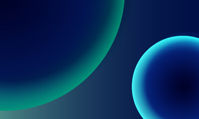 Obraz premium Three dimensional world dark blue circle background. eps 10