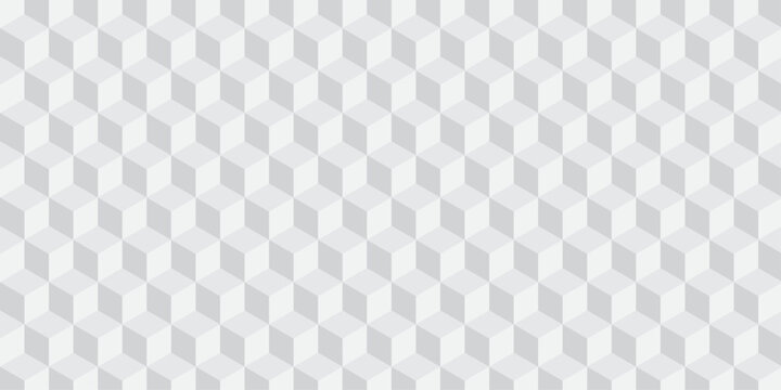 white creative cubes decoration triangle wall and wallpaper textile vector square tile, mosaic endless repeat hexagon block texture background.