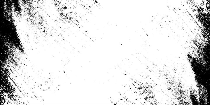 Black and white grunge texture background with distressed grainy effect and copy space benner poster eps10 vector ilustartion