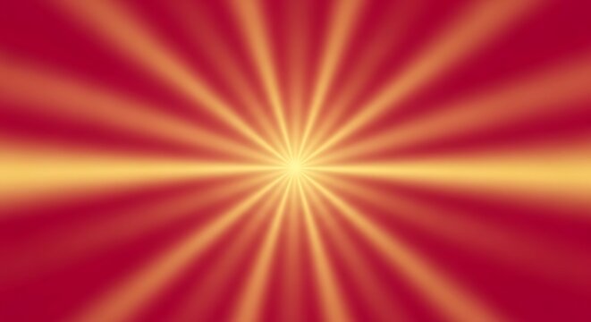 vibrant red and yellow sunburst background with dynamic rays