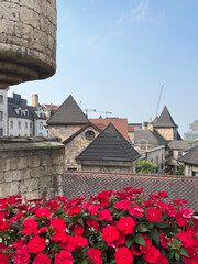 Beautiful French style castle and architectural building, with old and ancient heritage ambience. Typical medieval European feel. Travel and adventure to the Europe. © TMR Studio