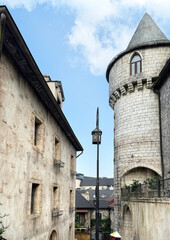 Beautiful French style castle and architectural building, with old and ancient heritage ambience. Typical medieval European feel. Travel and adventure to the Europe. © TMR Studio