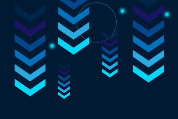 arrow pointing down on digital or business growth concept space. © AFZAL
